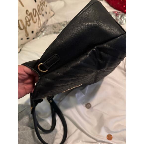 Betsey johnson rainbow sequin pink leather kitsch pocketbook satchel bag purse - Picture 5 of 9